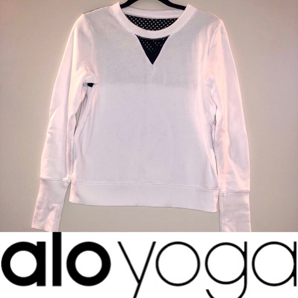 ALO Yoga- Sweatshirt with mesh back